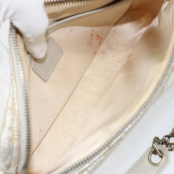 LOUIS VUITTON Monogram Shine Chain McKenna Bag Silver - Picture 12 of 15